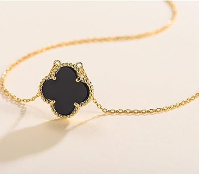 Clover Pendant Necklace for Women&#39;s &amp; Girls Swan Chain Necklace with earrings