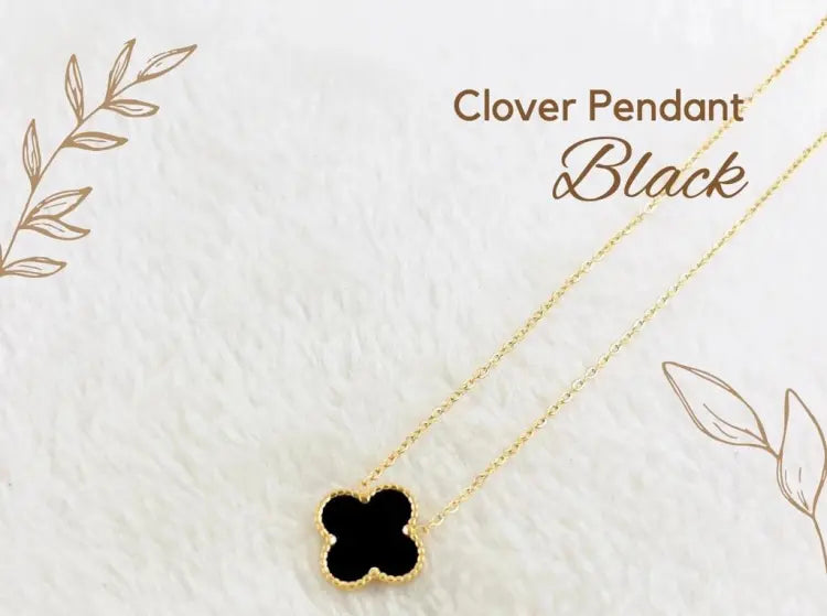 Clover Pendant Necklace for Women&#39;s &amp; Girls Swan Chain Necklace with earrings